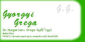 gyorgyi grega business card